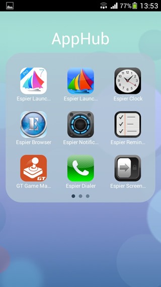 Espier launcher ios 7 free download for android version